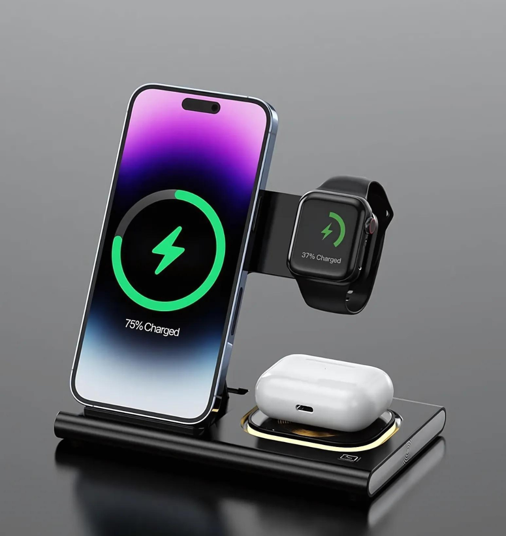 ChargeFlow 3-in-1 Wireless Charging Station